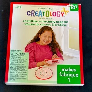 Creatology Snowflake Embroidery Hoop Kit crafts makes one fabrique new fun kit